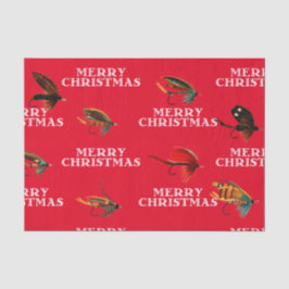 Fly Fishing Fliegen Frohe Weihnachtsgeschenke Them Seidenpapier
