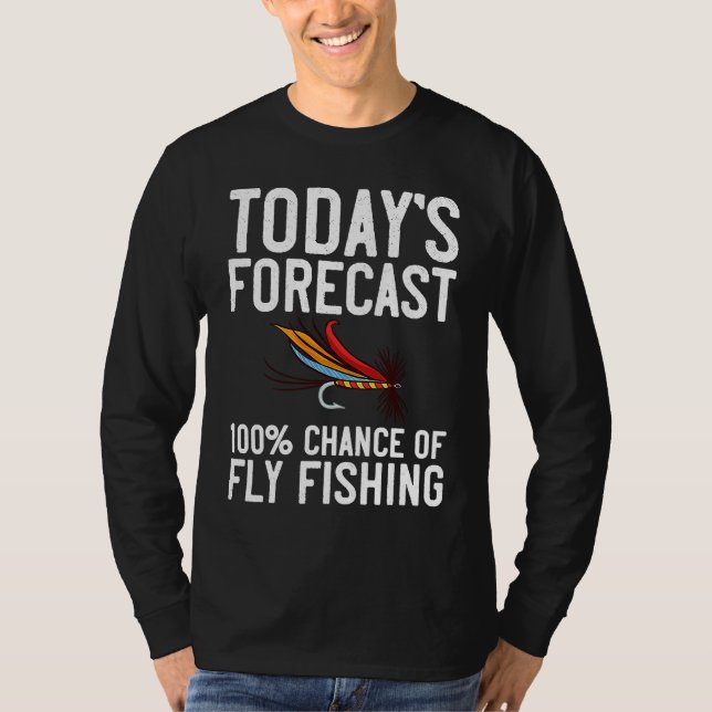 Fly Fishing Flies Fisherman Rod Bait Reel Lures  1 T-Shirt (Vorderseite)