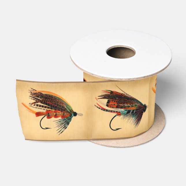 Fly Fishing Flies Ribbon Satinband (Spule)