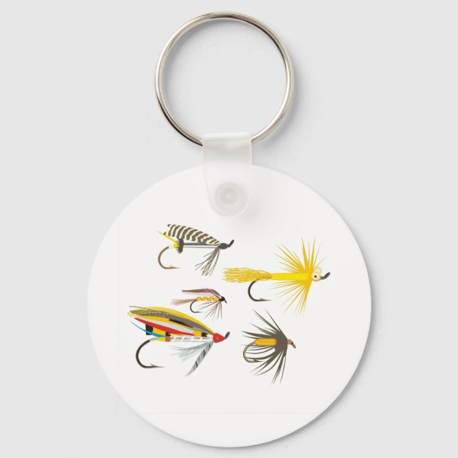 Fly Fishing Lures Schlüsselanhänger (Vorderseite)