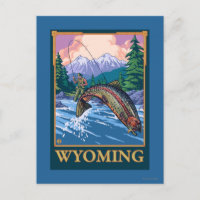 Fly Fishing Scene - Wyoming