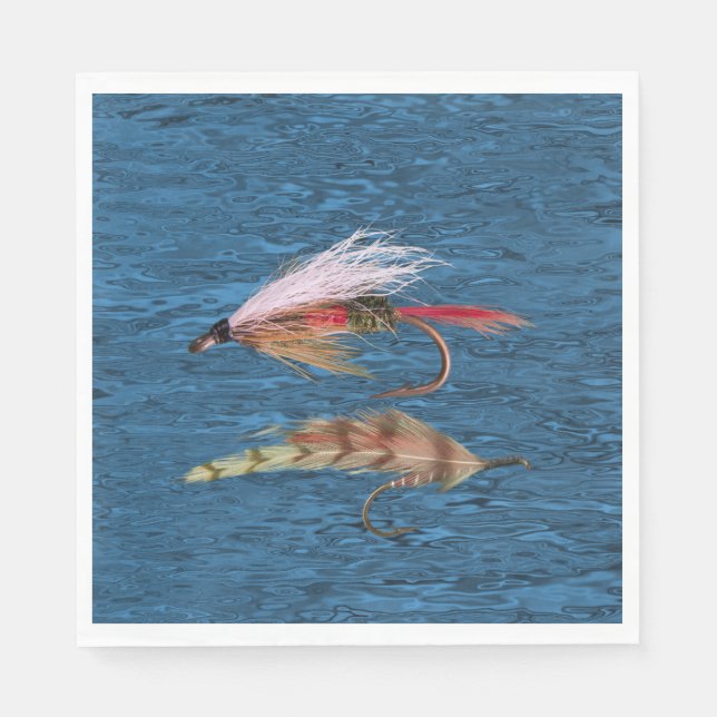 FLY FISHING SERVIETTE (Vorderseite)