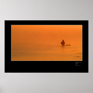 Fly-fishing the Danish coast Poster