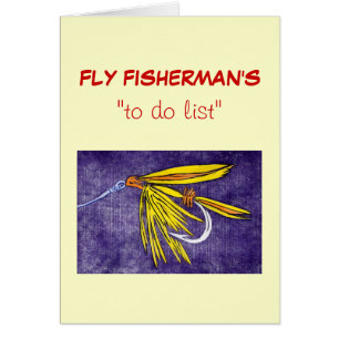 Fly Fishing "to do" list card