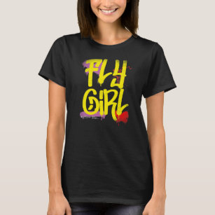 Fly Girl 80er 90er Rap B Girl Old School Hip Hop T-Shirt
