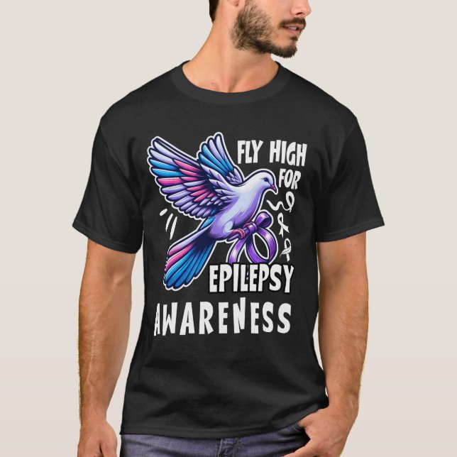 Fly High for Epilepsy Awareness T-Shirt (Vorderseite)