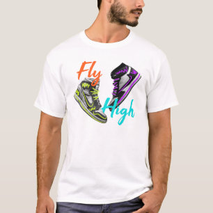 Fly High - Retro High Top Sneaker Neon Art