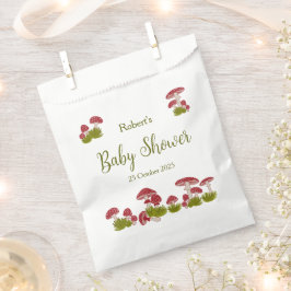 Fly Mushrooms Goblincore Green Baby Duschgeschenk Geschenktütchen