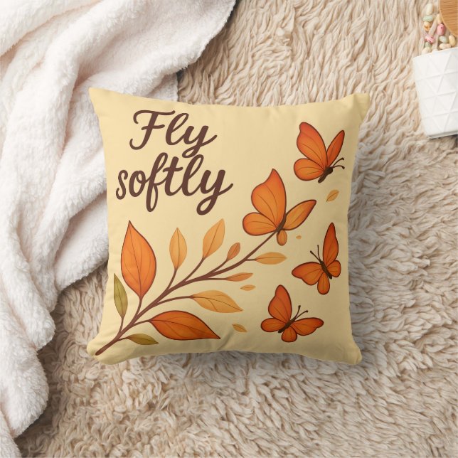 Fly Softly Throw Kissen (Decke)