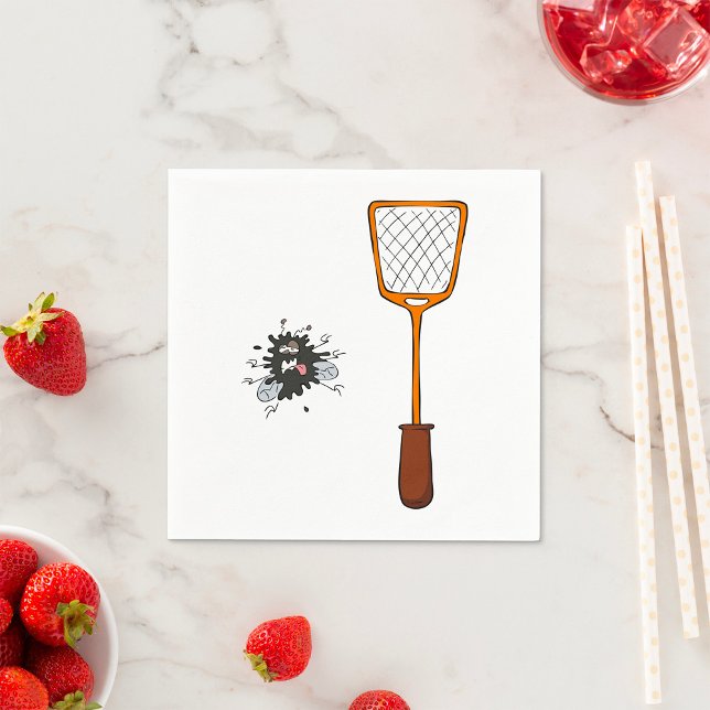 Fly Swat Dead Insect Paper Napkins Serviette (Von Creator hochgeladen)