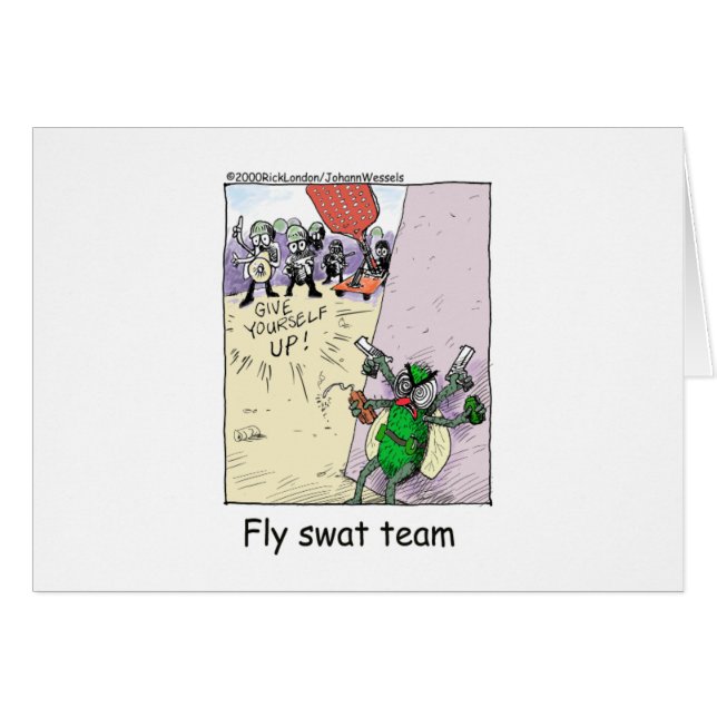 Fly Swat Team Funny Police Cadeaux & Objets de col (Devant horizontal)