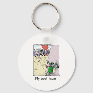 Fly Swat Team Funny Police Geschenke & Sammlerstüc Schlüsselanhänger