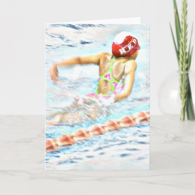 "FLY Through LIFE" Karte für Schwimmer (Vorderseite)