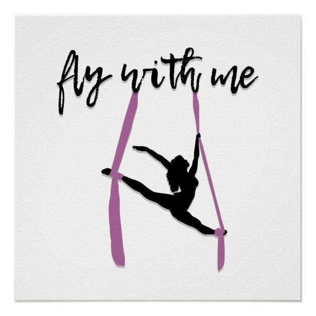 "Fly with me" Luftbilddrucken Poster (Vorderseite)