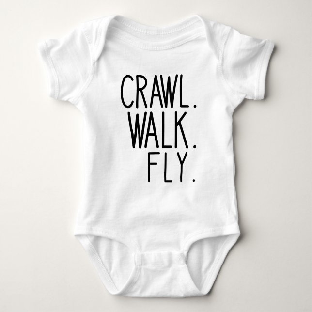 Flyer Baby, Crawl Walk Fly Baby Strampler (Vorderseite)
