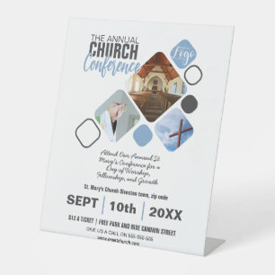 Flyer-Bibelstudium für Kirchenveranstaltungen, Kon Sockelschild