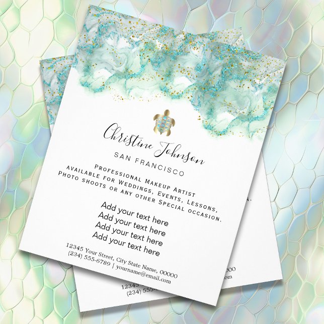 Flyer der aquamarinen Meeresschildkröte (Von Creator hochgeladen)