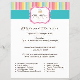 Flyer der Bäckereipreisliste