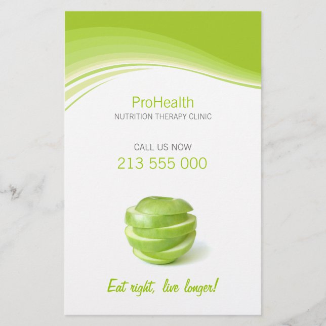 Flyer der Diätitizien/Ernährungstherapie (Vorne)