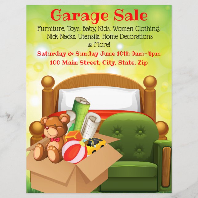 Flyer der Garagenvermarktung (Vorne)