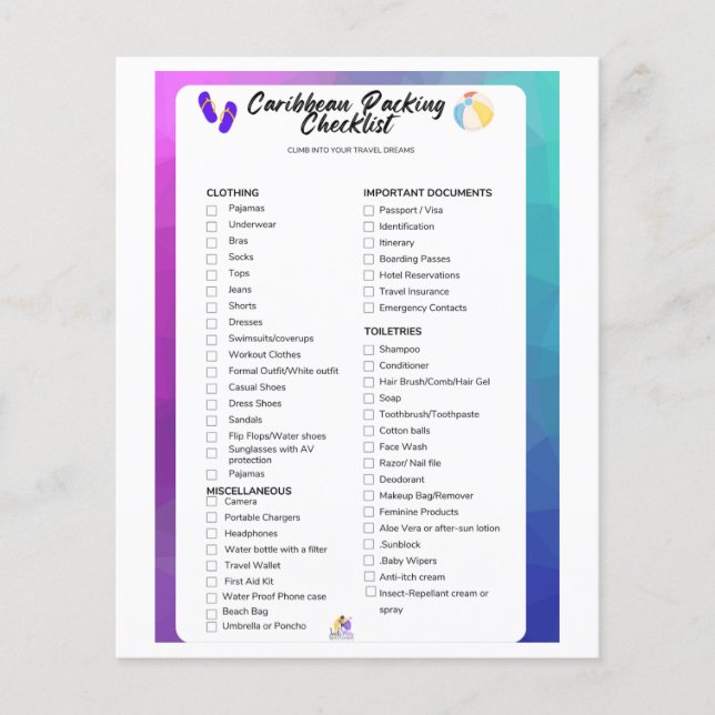 Flyer der Packungsliste (Vorne)