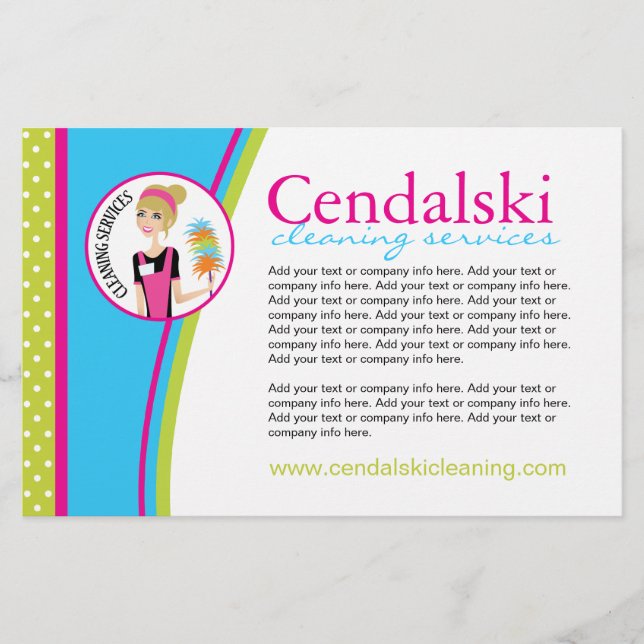 Flyer der Reinigungsdienste (Vorne)