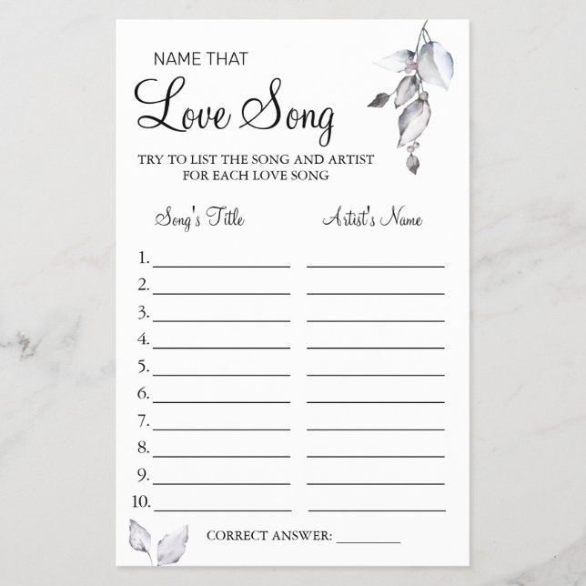 Flyer Eucalyptus Nombre que la canción de amor duc (Vorne)