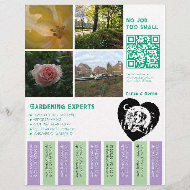Flyer Flowers Garden  (Vorne)