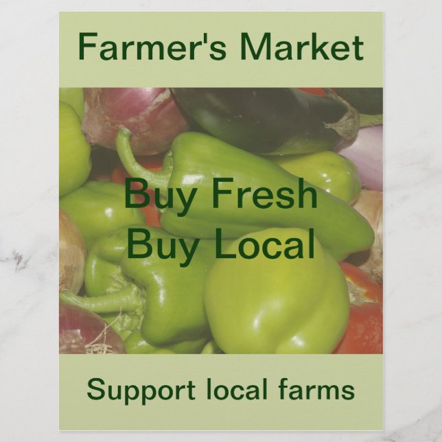 Flyer für den Bauernmarkt (Vorne)