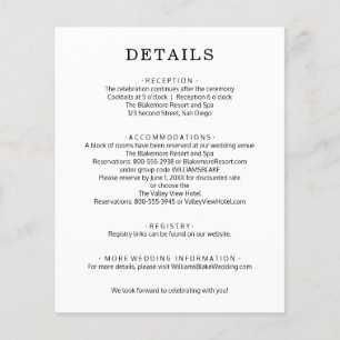 Flyer für die Angaben zur Hochzeitsstimmung