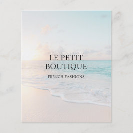 Flyer für einfache Beach-Foto-Werbung