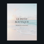 Flyer für einfache Beach-Foto-Werbung<br><div class="desc">Fügen Sie Ihren Firmennamen zu diesem stilvollen Beach-Szene-Foto hinzu. Eine perfekte Wahl für ein Geschäft, das die Mode für den Strand und darüber hinaus bietet. Ihre Kunden werden die Einfachheit dieser Liebe mit nur Ihrem Firmennamen und Slogline. Auf der Rückseite bearbeiten Sie den Text, um Ihre Werbeveranstaltung oder wichtige Mitteilung...</div>