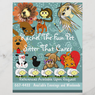 Flyer für Haustiere