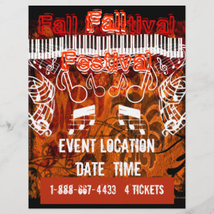 Flyer für Herbstfest-Halloween-Veranstaltung oder