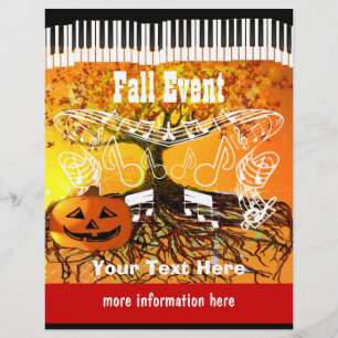 Flyer für Herbstfest-Halloween-Veranstaltung oder