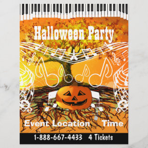 Flyer für Herbstfest-Halloween-Veranstaltung oder