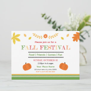 Flyer für Herbstfestivals Vorlage