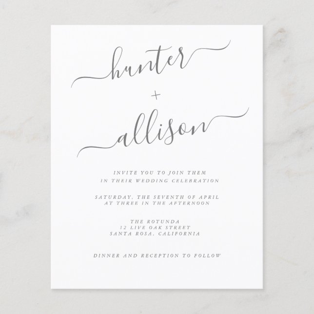 Flyer für Hochzeitsfeiern (Vorne)