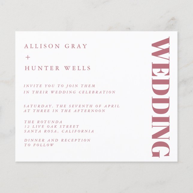 Flyer für Hochzeitsfeiern (Vorne)