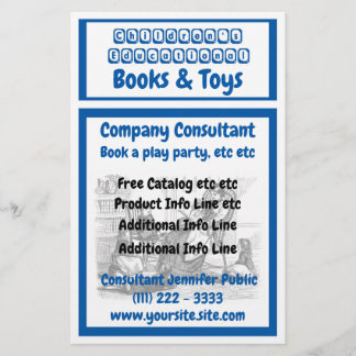 Flyer für Kinderproduktgeschäfte