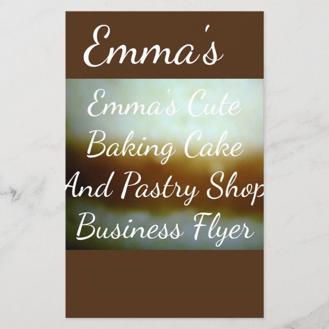 Flyer für Kuchen und Backwaren (Vorne)