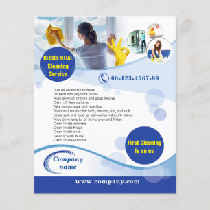 Flyer für Reinigungsdienst