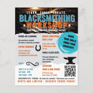 Flyer für Schmiedewerkstatt klein 
