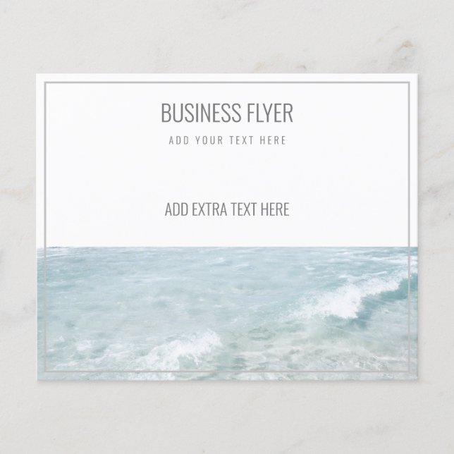 FLYER FÜR UNTERNEHMEN: MEERESWELLEN (Vorne)