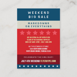 Flyer Hype Abzeichen Store Sale Marketing Vertikal Visitenkarte