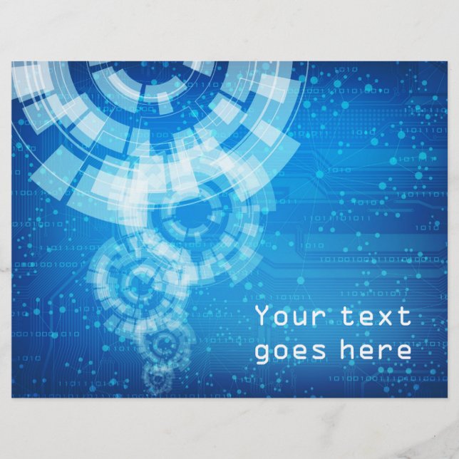 Flyer im Technologiestil (Vorne)