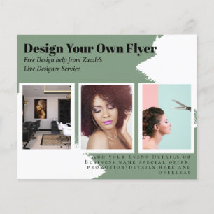 FLYER-KOSTENLOSE Vorlage für Abstrakte, grüne Flyer