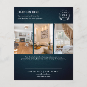 Flyer Minimalistisch Business Marketing Logo und