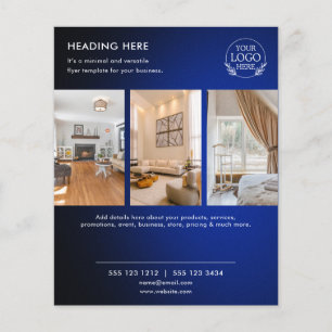 Flyer Minimalistisch Business Marketing Logo und