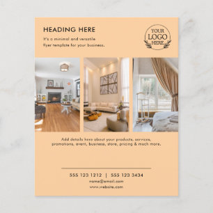 Flyer Minimalistisch Business Marketing Logo und